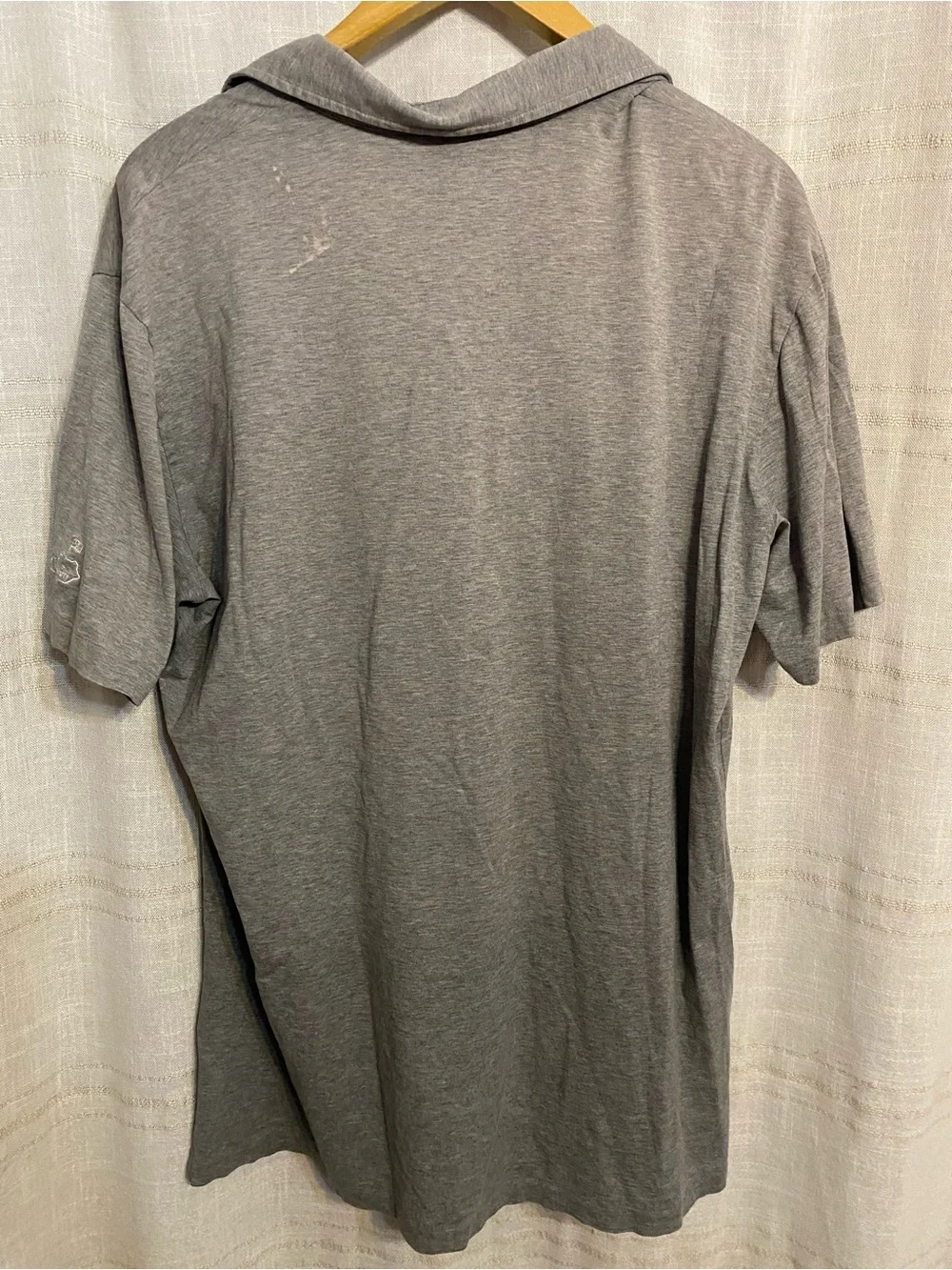 Polo Golf Ralph Lauren Vintage Lisle Gray Polo Shirt Size L University Club Pima